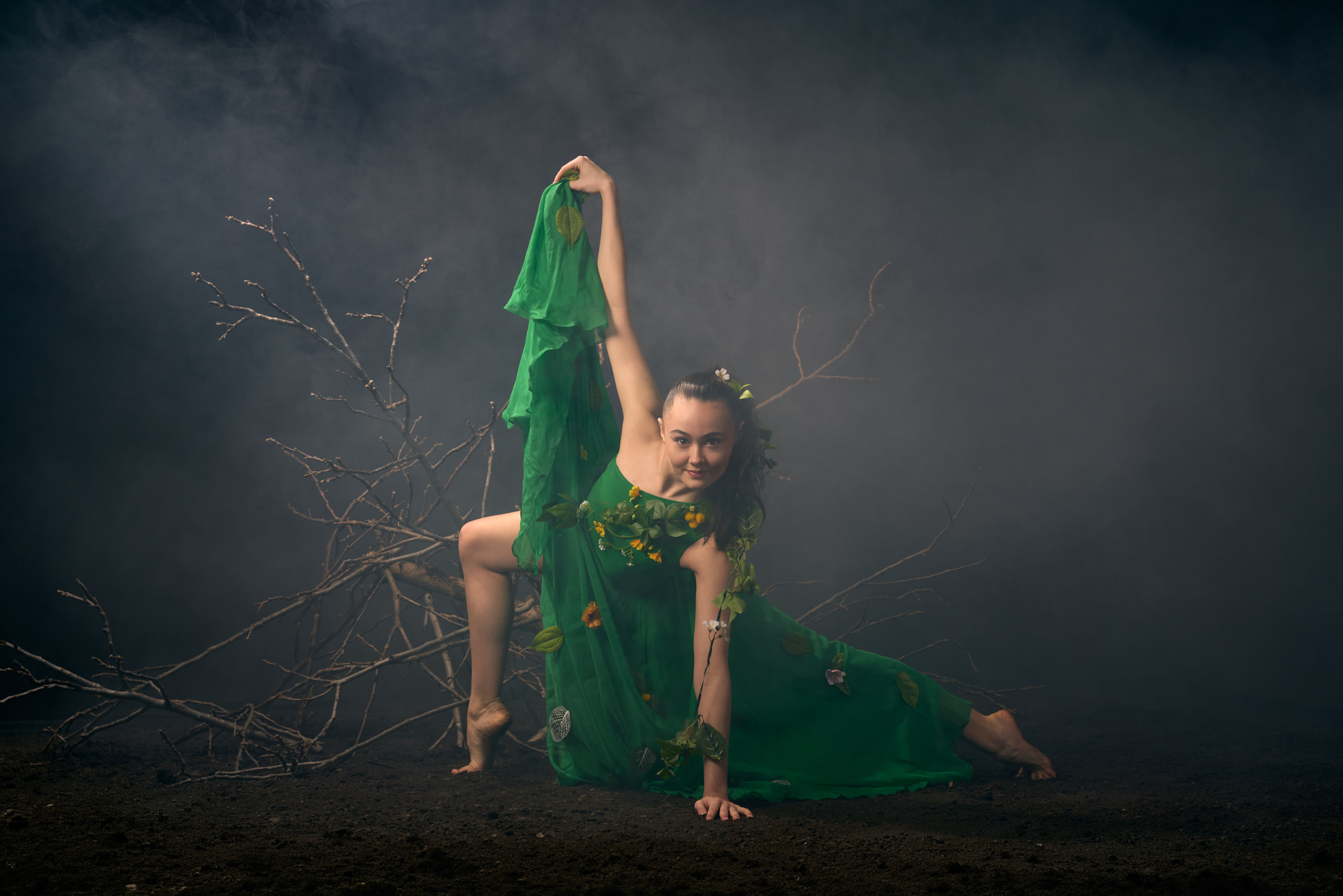 Balerină fotografiată pentru proiectul Dance Motion ROOTS